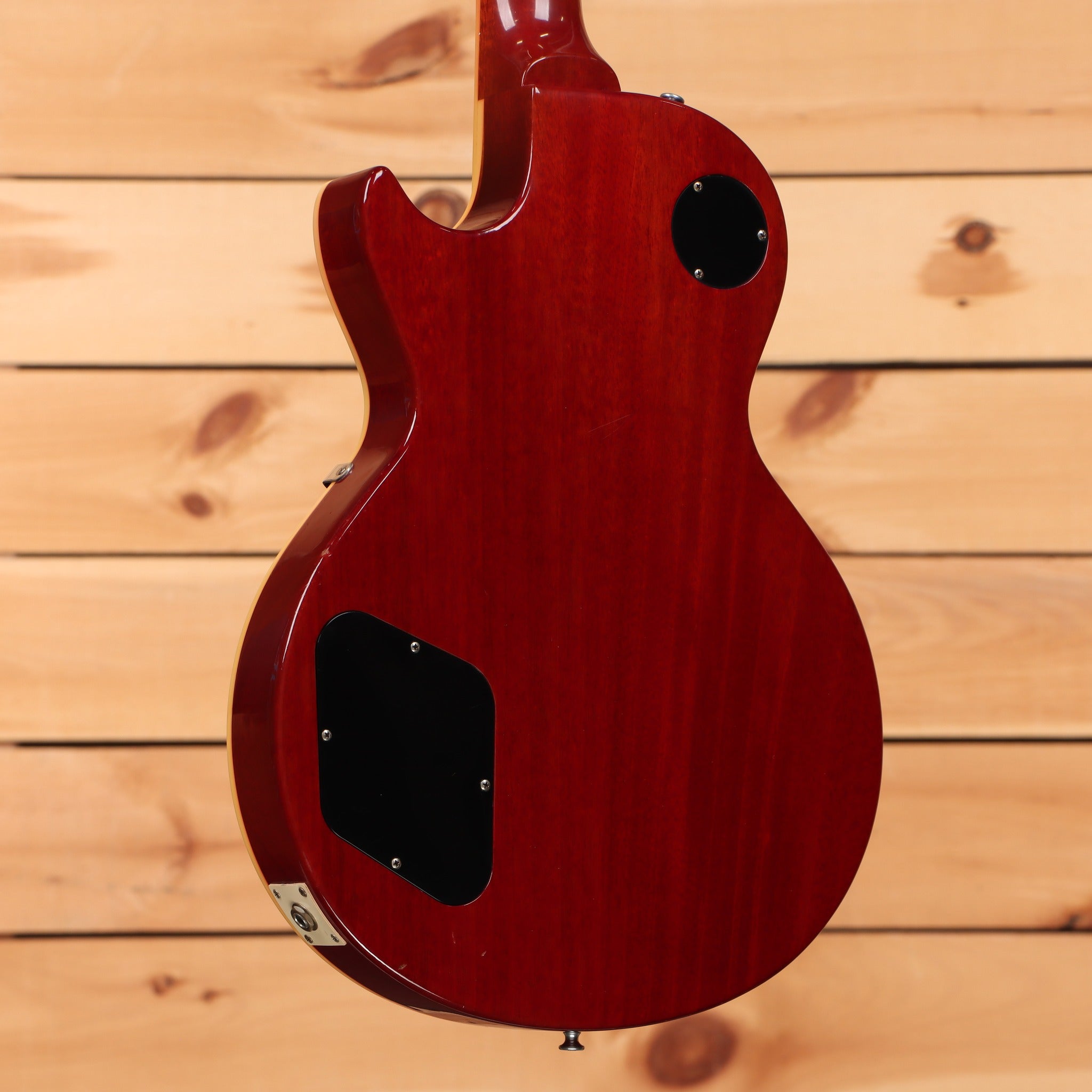 Gibson Historic 1958 Les Paul Reissue electric guitar Bourbon Burst mahogany back with electronics cavity cover
