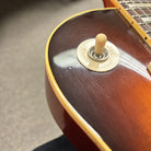 Gibson Historic 1958 Les Paul Reissue electric guitar Bourbon Burst with rhythm/treble toggle switch and cream binding