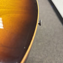 Gibson Historic 1958 Les Paul Reissue electric guitar Bourbon Burst sunburst finish with cream body binding detail