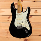 Fender American Professional II Stratocaster electric guitar Black with maple neck and mint pickguard triple single-coils