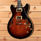 Ibanez JSM100 semi-hollowbody electric guitar Vintage Sunburst with dual humbuckers and gold hardware