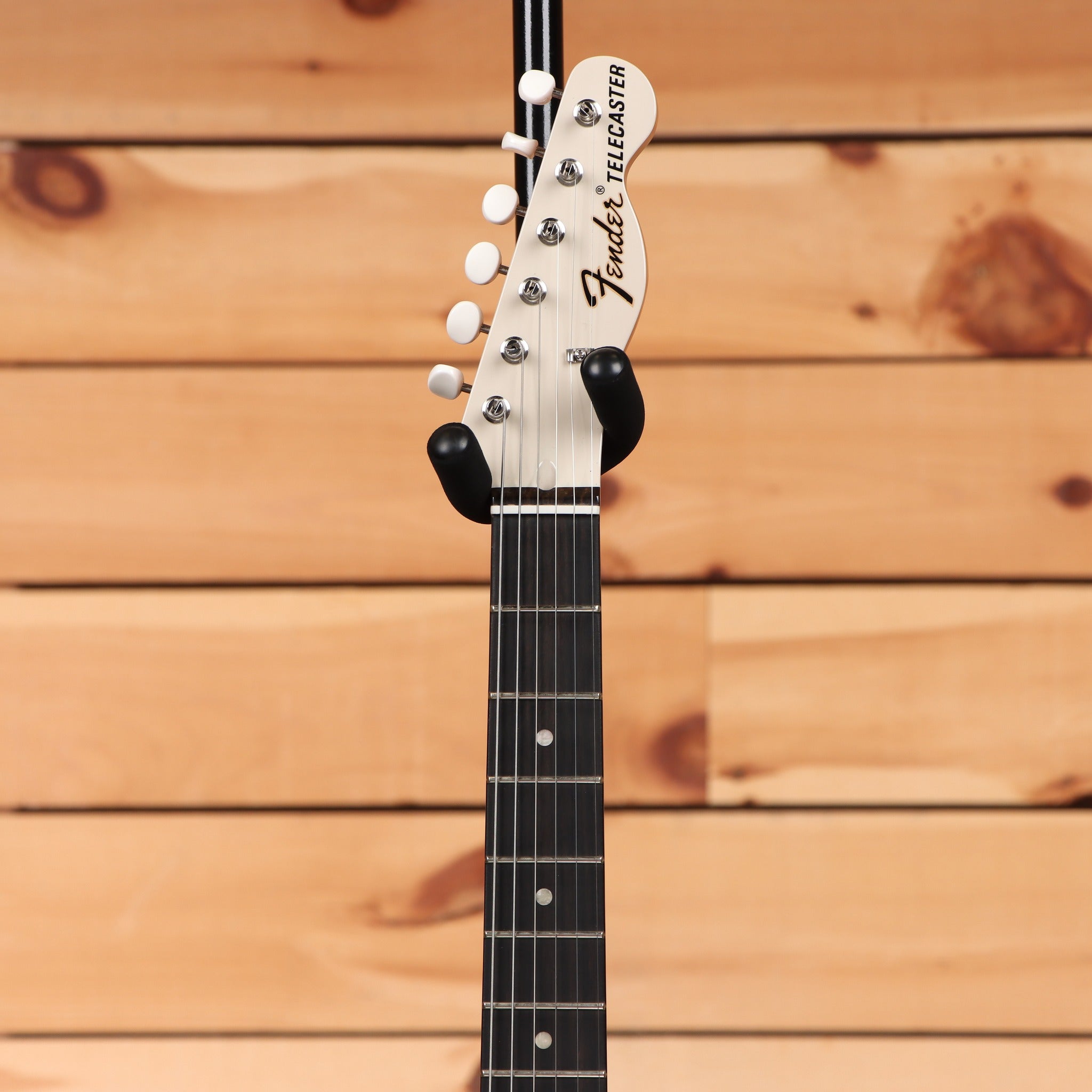 Fender Gold Foil Telecaster electric guitar White Blonde with ebony fretboard and white tuner buttons