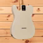 Fender Gold Foil Telecaster electric guitar White Blonde body back view with maple neck