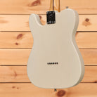 Fender Gold Foil Telecaster electric guitar White Blonde finish with maple neck shown from rear body view