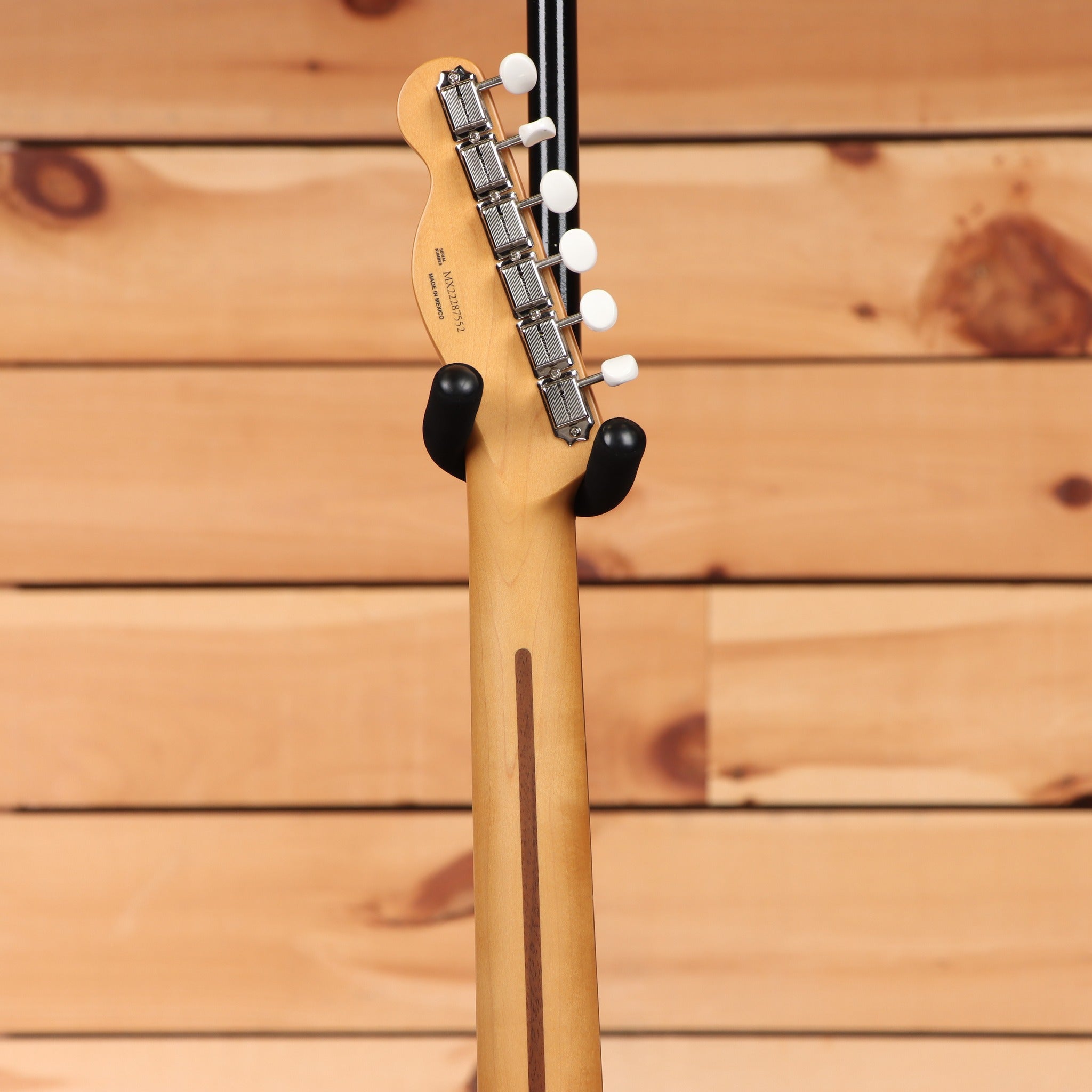 Fender Gold Foil Telecaster electric guitar White Blonde maple neck with skunk stripe headstock detail