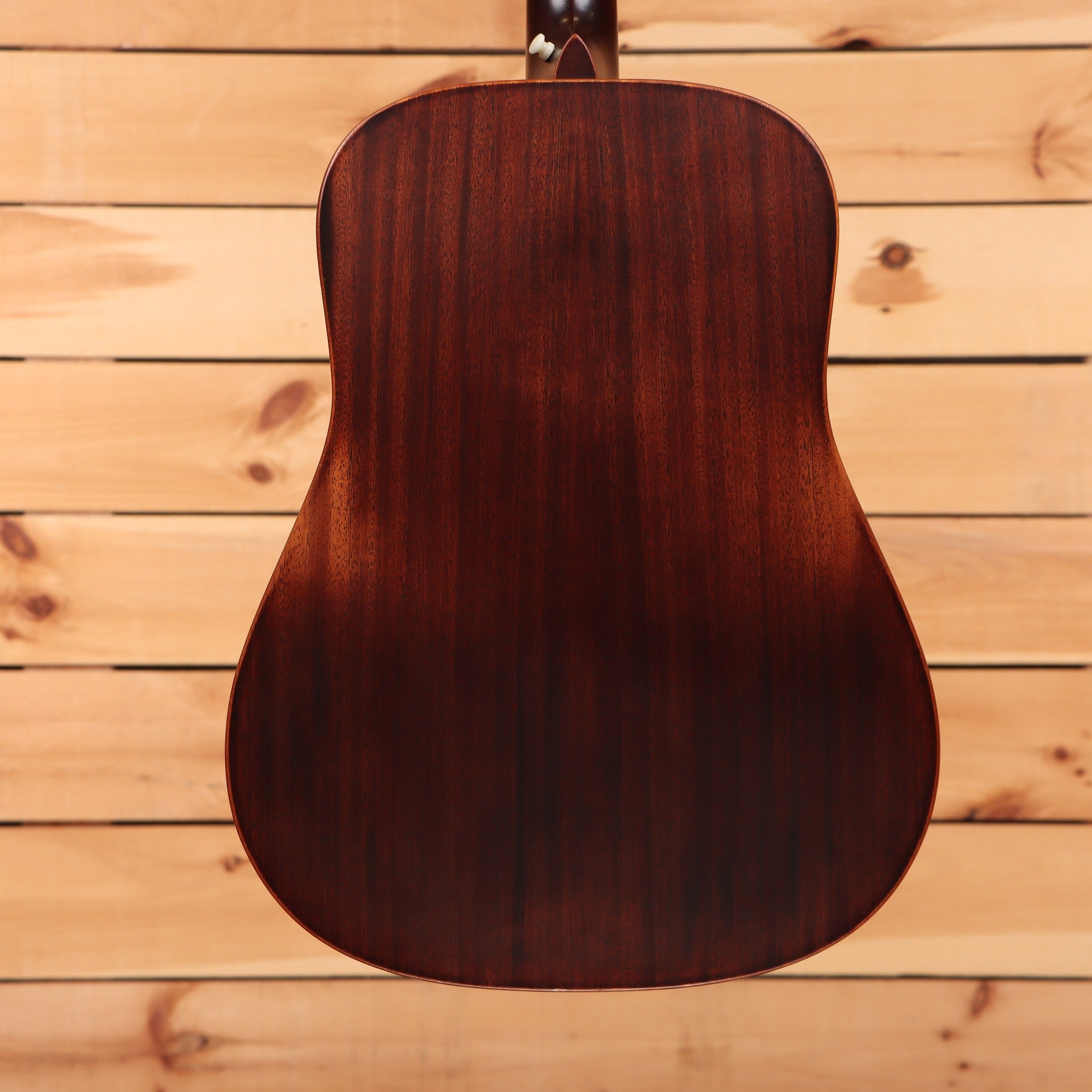Martin D-15M Streetmaster dreadnought acoustic guitar Mahogany Burst showing solid mahogany back with satin finish