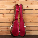 Gibson 1959 Les Paul Standard Reissue hardshell guitar case brown exterior red velvet interior gold hardware latches
