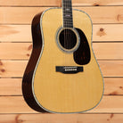 Martin D-41 dreadnought acoustic guitar Natural with herringbone-style abalone binding and tortoise pickguard
