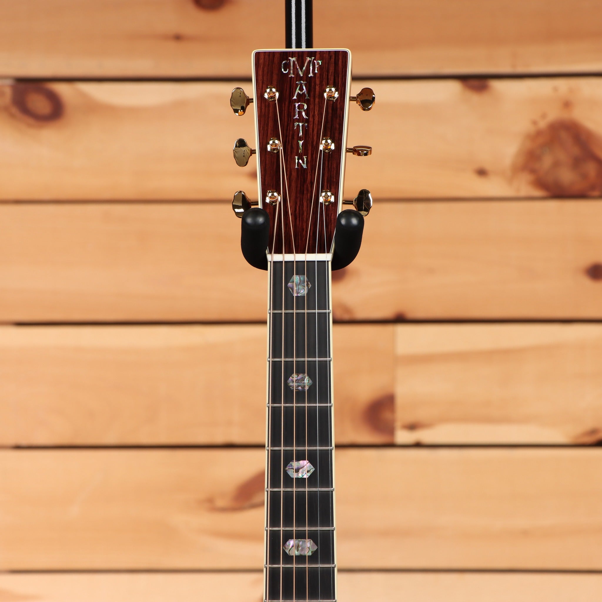 Martin D-41 dreadnought acoustic guitar Natural with ebony fretboard abalone diamond inlays and gold tuners