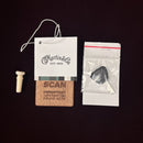 Martin D-41 Natural acoustic guitar hang tag with end pin, case key, and wood information card included accessories