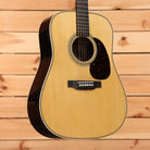 Martin D-28 Billy Strings dreadnought acoustic guitar Natural with herringbone body binding and tortoise pickguard