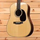 Martin HD-28 dreadnought acoustic guitar natural finish with herringbone binding and tortoise pickguard