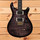 PRS Wood Library Custom 24-08 electric guitar Purple Mist with flamed maple top and gold hardware