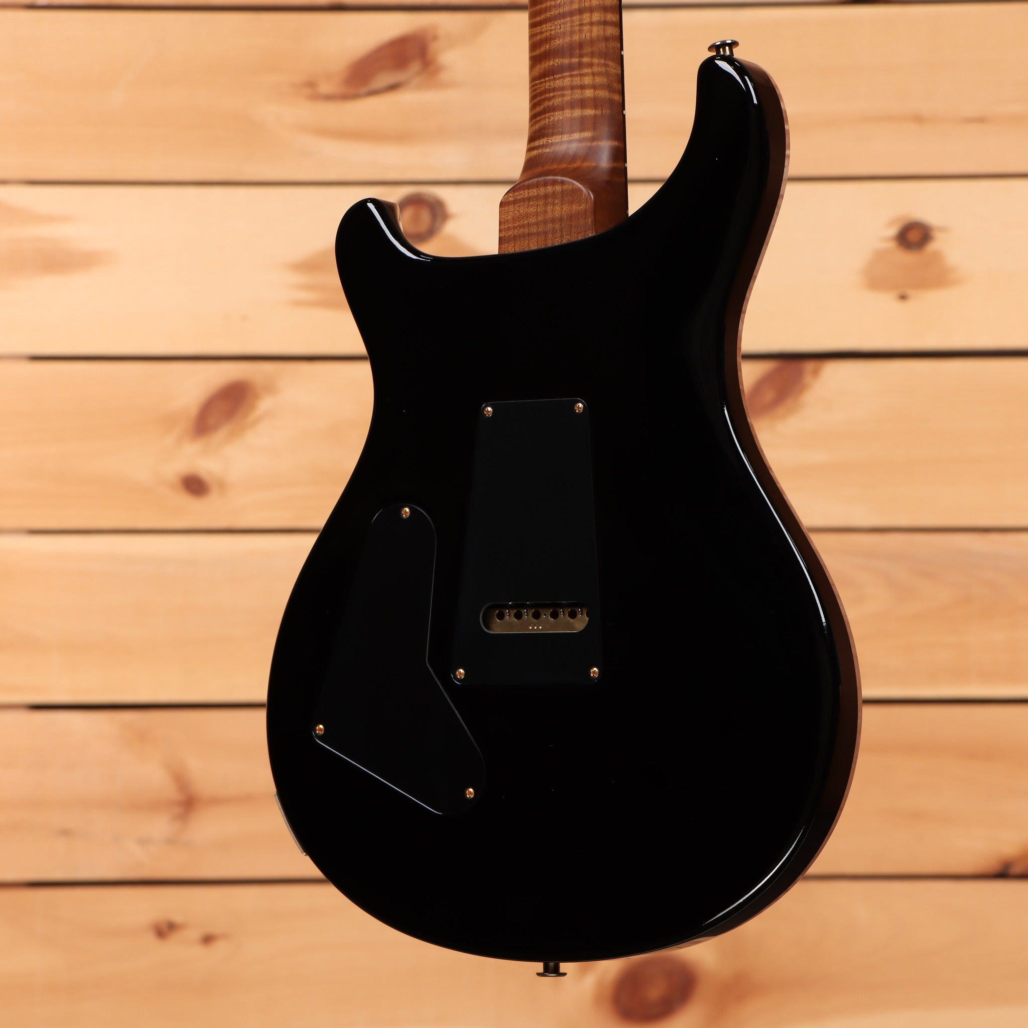 PRS Wood Library Custom 24-08 electric guitar Purple Mist with flamed maple neck and gold back plate hardware