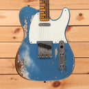 Fender Custom Shop 1957 Telecaster Super Heavy Relic electric guitar Aged Lake Placid Blue with single-coil pickups