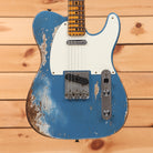 Fender Custom Shop 1957 Telecaster Super Heavy Relic electric guitar Aged Lake Placid Blue with single-coil pickups