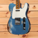 Fender Custom Shop 1957 Telecaster Super Heavy Relic electric guitar Aged Lake Placid Blue with maple neck