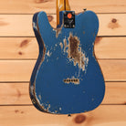 Fender Custom Shop 1957 Telecaster Super Heavy Relic electric guitar Aged Lake Placid Blue with extreme relic worn finish