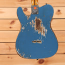 Fender Custom Shop 1957 Telecaster Super Heavy Relic electric guitar Aged Lake Placid Blue with heavily distressed finish