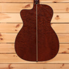 Eastman L-OMCE-QS acoustic-electric OM cutaway guitar Natural with figured quilted sapele back and binding