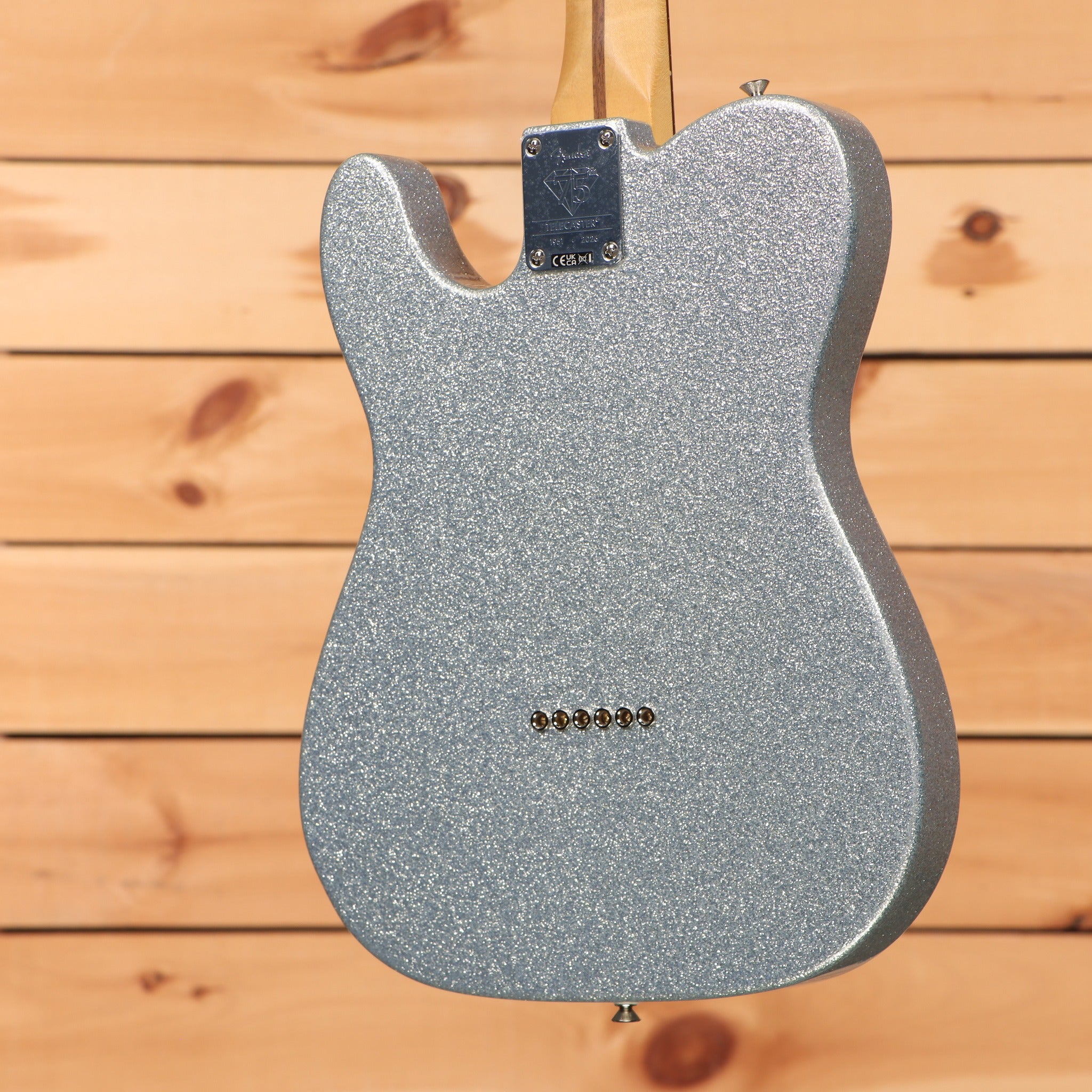 Fender 75th Anniversary Player II Sparkle Telecaster electric guitar Diamond Dust Sparkle finish with maple neck