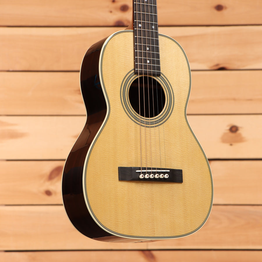 Martin 5-28 Terz parlor acoustic guitar Natural finish with spruce top black body binding and ebony bridge