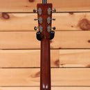 Martin 5-28 Terz acoustic guitar Natural finish mahogany neck rear headstock view with chrome Grover tuners