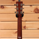 Martin 5-28 Terz acoustic guitar Natural finish mahogany neck rear headstock view with chrome Grover tuners