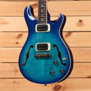 PRS SE Hollowbody I Piezo semi-hollow electric guitar Lake Blue burst flamed maple top with dual humbuckers