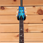 PRS SE Hollowbody I Piezo electric guitar Lake Blue with bird inlays on rosewood fretboard and flamed maple headstock