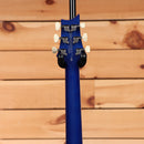 Paul Reed Smith SE Hollowbody I Piezo electric guitar Lake Blue rear headstock view with chrome tuners