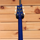 Paul Reed Smith SE Hollowbody I Piezo electric guitar Lake Blue rear headstock view with chrome tuners