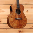 Taylor GS Mini-e Koa acoustic-electric guitar natural finish with figured koa top and ebony fretboard