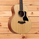 Taylor GS Mini acoustic guitar natural finish spruce top with mahogany back and sides black pickguard