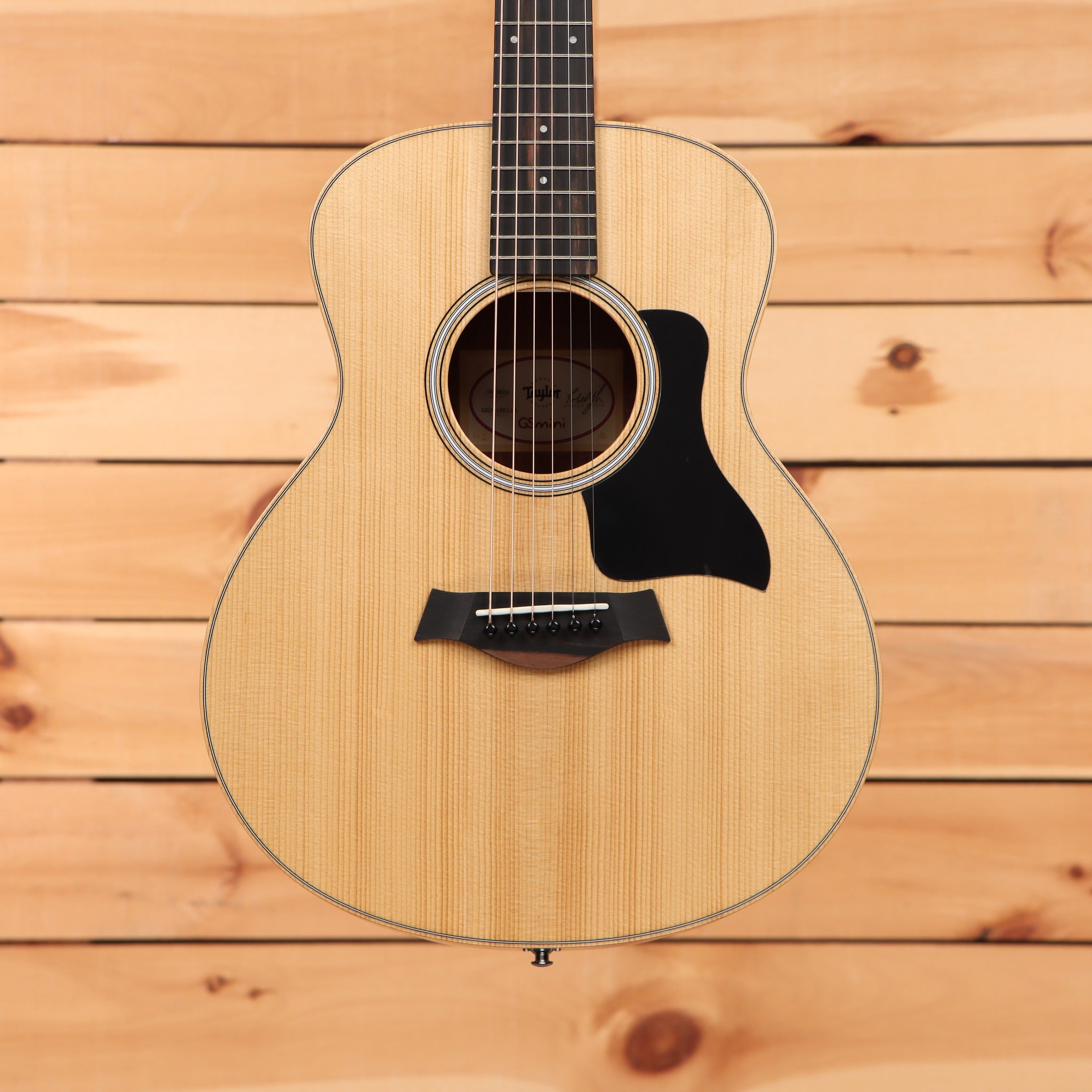 Taylor GS Mini acoustic guitar natural finish with spruce top and black pickguard
