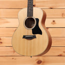 Taylor GS Mini acoustic guitar natural finish spruce top with black pickguard and layered sapele back and sides