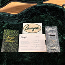 Bourgeois Country Boy TS Sunburst acoustic guitar case interior with certificate of authenticity warranty card and sticker