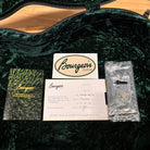 Bourgeois Country Boy TS Sunburst acoustic guitar case interior with certificate of authenticity warranty card and sticker