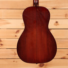 Eastman E10P-TC parlor acoustic guitar Natural finish with figured mahogany back in sunburst tones