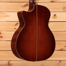 Eastman AC522CE-GB acoustic-electric guitar Goldburst finish with figured mahogany back and decorative center seam inlay