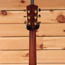 Eastman AC522CE-GB acoustic-electric guitar Goldburst with mahogany neck and gold tuners rear headstock view