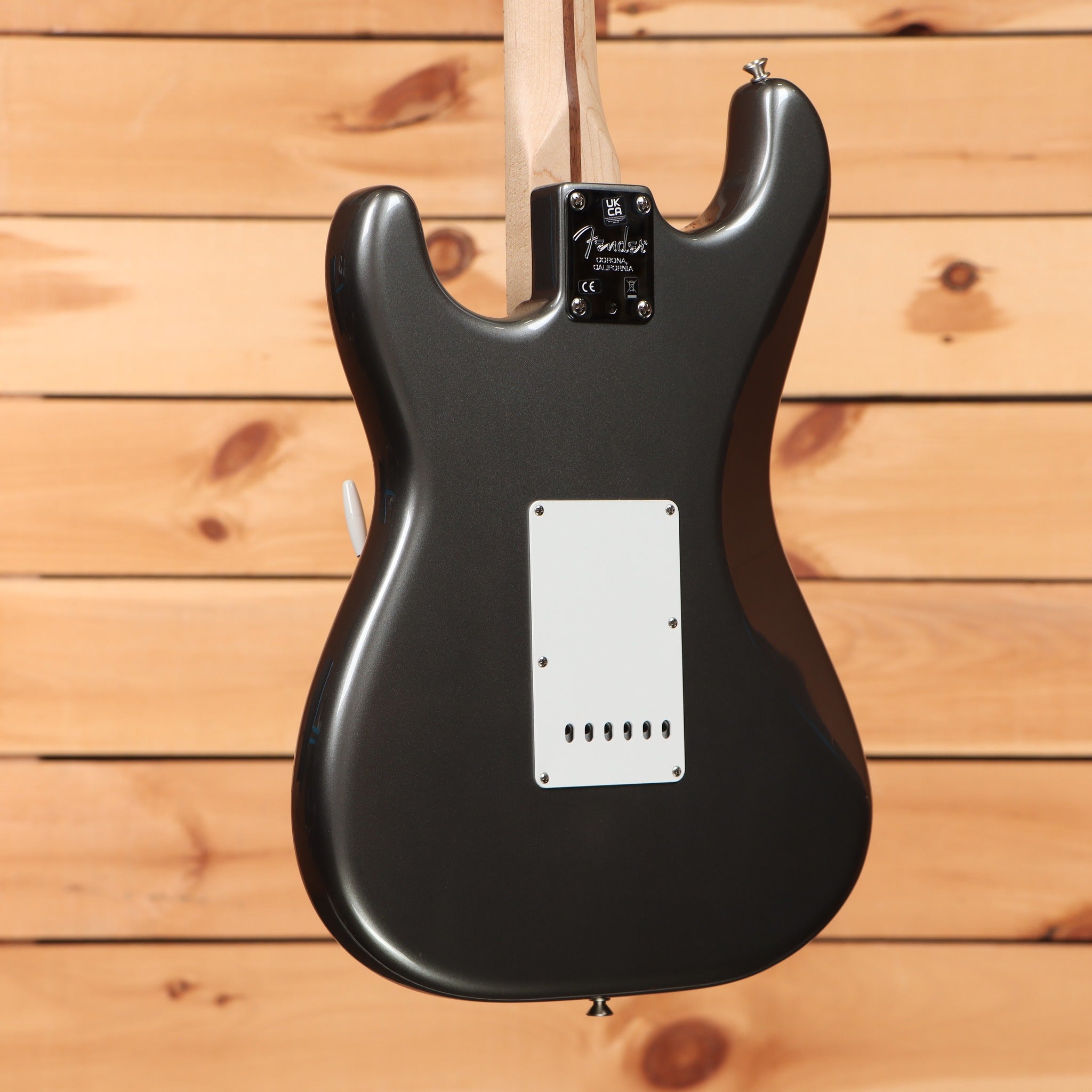 Fender Eric Clapton Stratocaster electric guitar Pewter finish with white tremolo backplate and maple neck