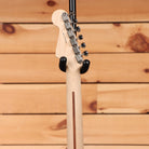 Fender Eric Clapton Stratocaster electric guitar Pewter with maple neck and chrome tuners rear headstock view