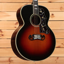 Gibson Pre-War SJ-200 Rosewood jumbo acoustic guitar Vintage Sunburst with ornate floral pickguard inlay and mustache bridge