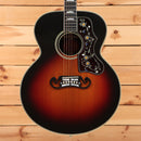 Gibson Pre-War SJ-200 Rosewood jumbo acoustic guitar Vintage Sunburst with floral pickguard inlay and mustache bridge