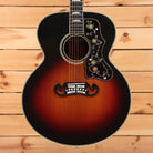 Gibson Pre-War SJ-200 Rosewood jumbo acoustic guitar Vintage Sunburst with floral pickguard inlay and mustache bridge