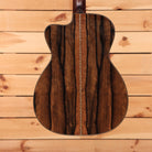 Bourgeois Touchstone Soloist OMC acoustic-electric guitar Natural with striking ziricote back and decorative center seam inla