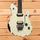 EVH LTD Wolfgang Special 2015 Tour electric guitar Distressed Ivory with dual humbuckers and Floyd Rose tremolo