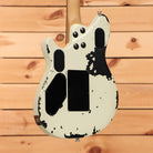 EVH LTD Wolfgang Special 2015 Tour electric guitar Distressed Ivory heavy relic finish with black back plates