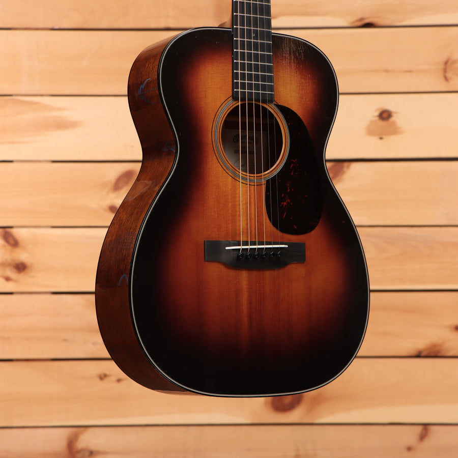 Martin 00-18 Joe Bonamassa acoustic guitar 1937 Sunburst finish with tortoise pickguard and ebony fretboard